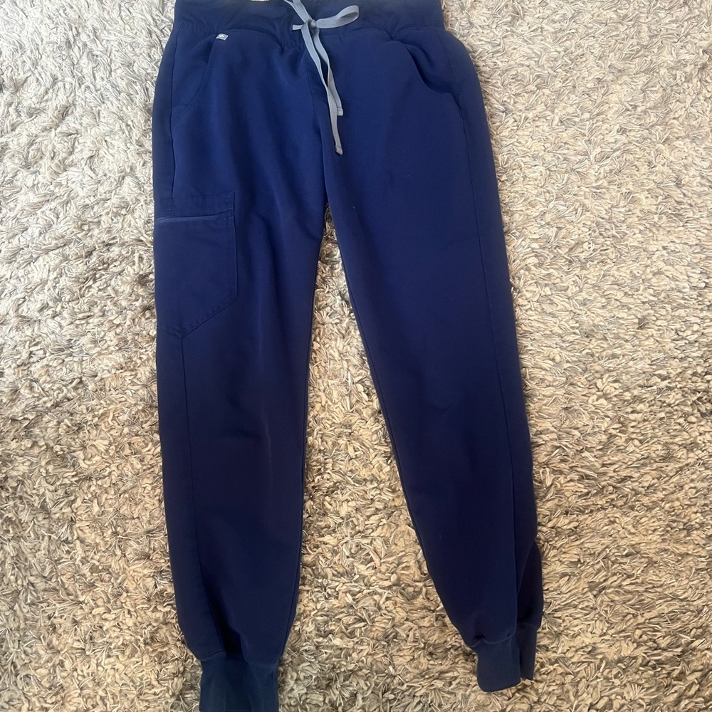 Figs Women’s Zamora Scrub Pants Navy Blue Small
